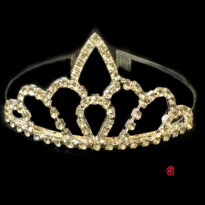 TIARA CORONA METAL CON STRASS X 1